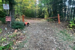 The Orange gate at the beginning of the hike.