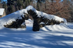 Interesting stone arch along the trail.