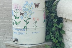 Nicely painted water barrel