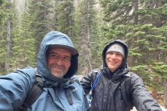 Paul and I when we reached the 10,000 feet on our hike