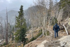 Some of the first views on the trail