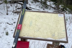 Trail map at the lot