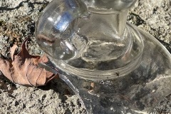 top of an old glass bottle