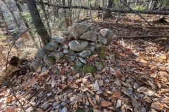 Nancy Barton's grave where she froze to death