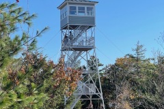 Fire tower at the summit of Pawtuckaway Mt.