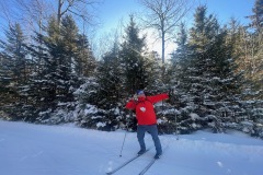 Striking a pose on the Orchard Trail