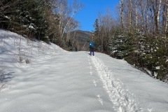 Breaking a track on the Carter Notch Spur