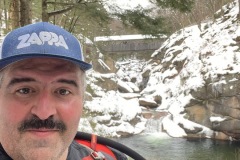 Selfie at a lower view of the Sentinel Pine Bridge