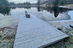 Frosty Flakes on the lake.