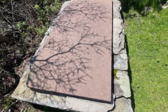 Crypt with a stone cover