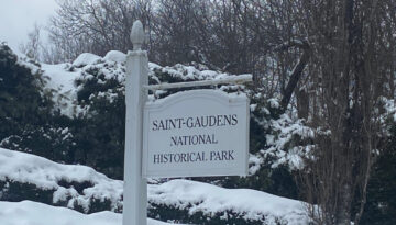 The Sign for Saint-Gaudens National Park