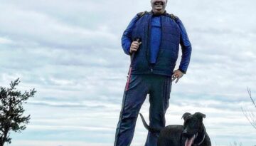 Liberty and Myself on Fort Mountain in Epsom, New Hampshire