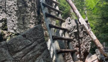 Ladder on Goodrich Rock