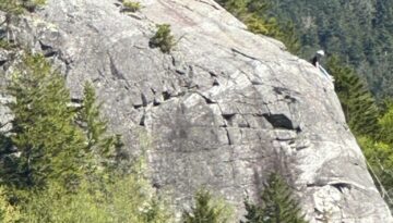 Standing on Elephant Head Rock