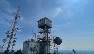 The Fire Tower on top of Mt. Kearsarge in New Hampshire